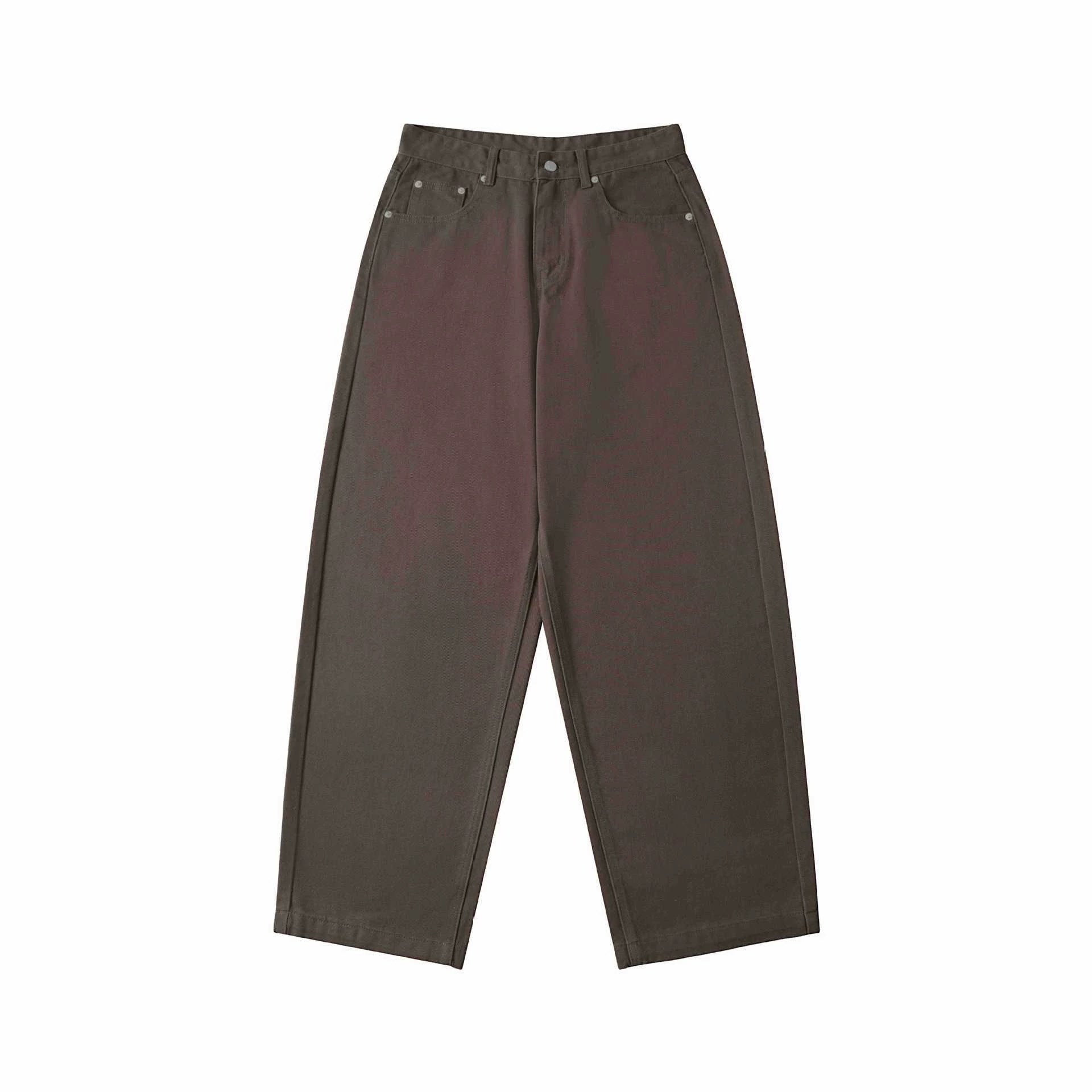 Women's High-Waist Cropped Jeans with Wide Leg and Five Pocket Details Chichicherry