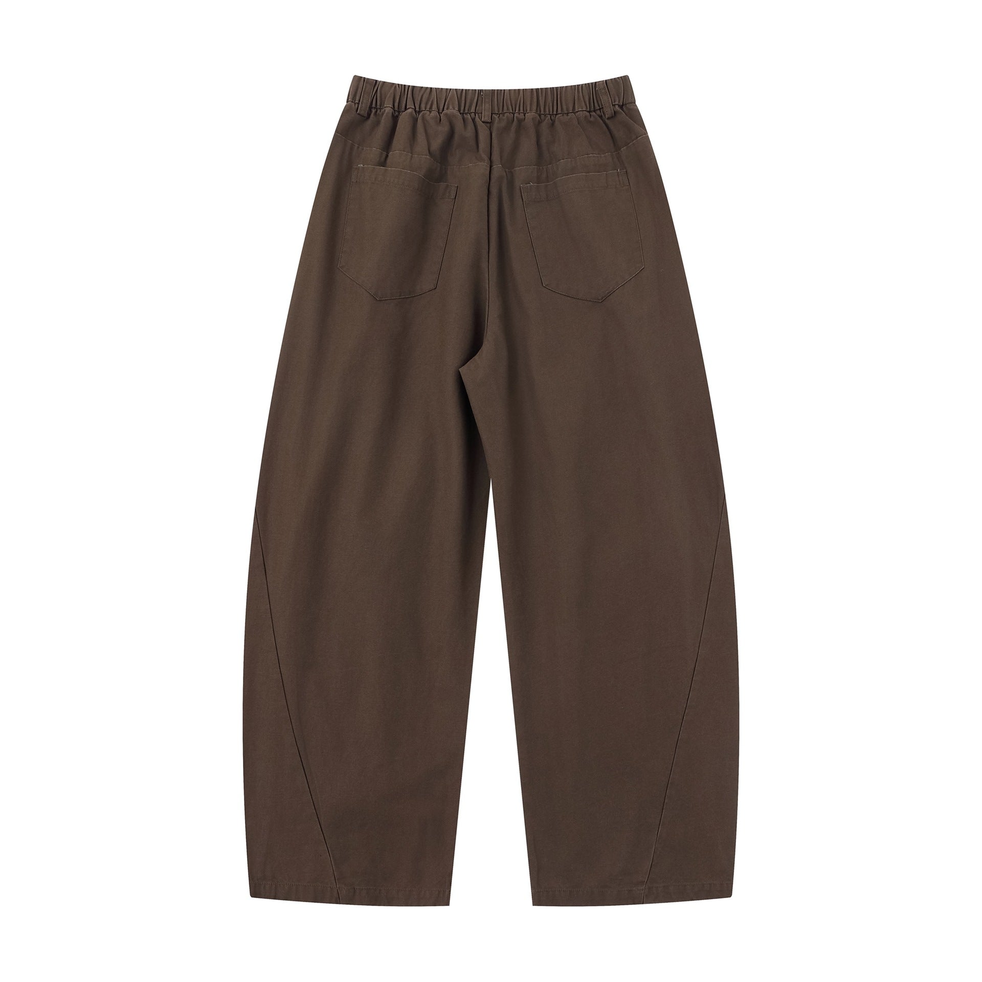 Women's Wide Culotte Pants with Decorative Pleats and Elastic Waistband Chichicherry