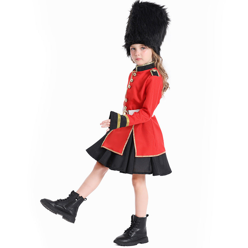 Girls costume as royal guard with detailed jacket and hat Chichicherry