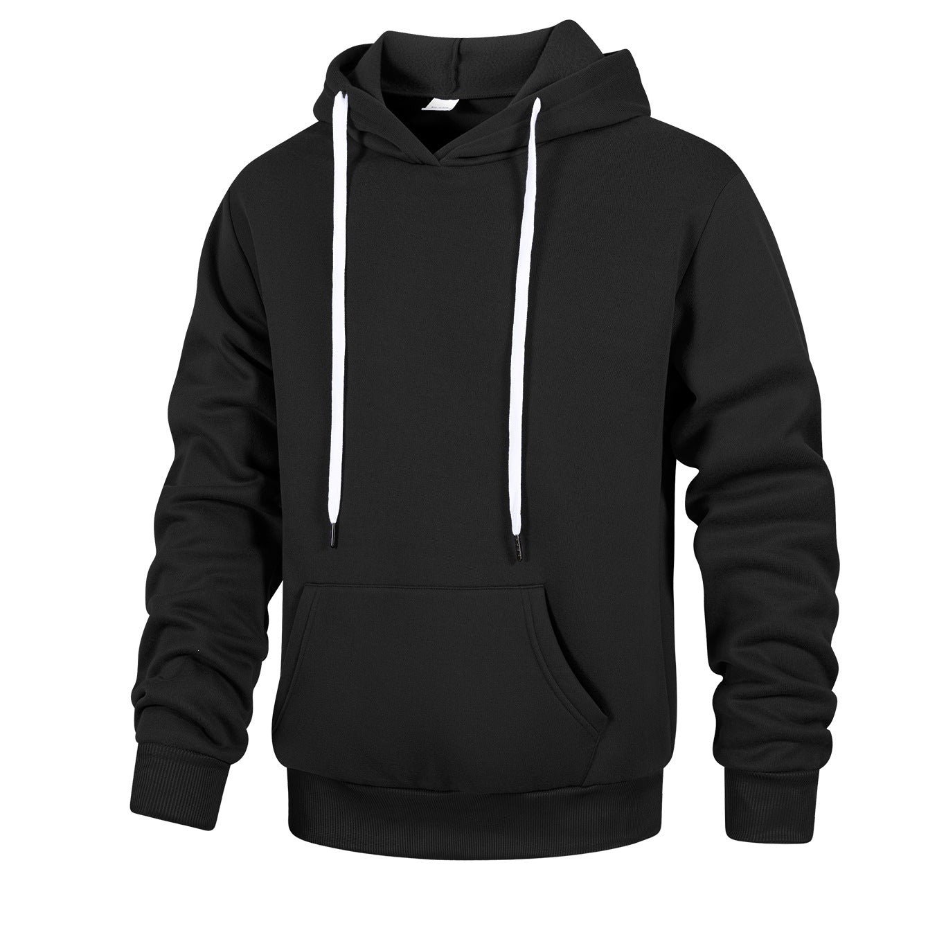 Men's hoodie made of French terry with kangaroo pocket & ribbed hem Chichicherry