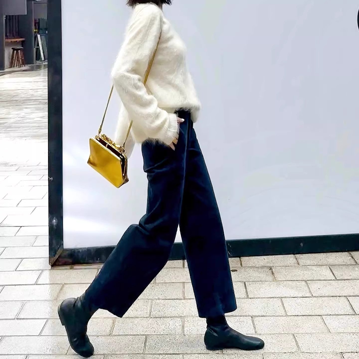 Women Elegant and Comfortable Fabric Trousers Drune