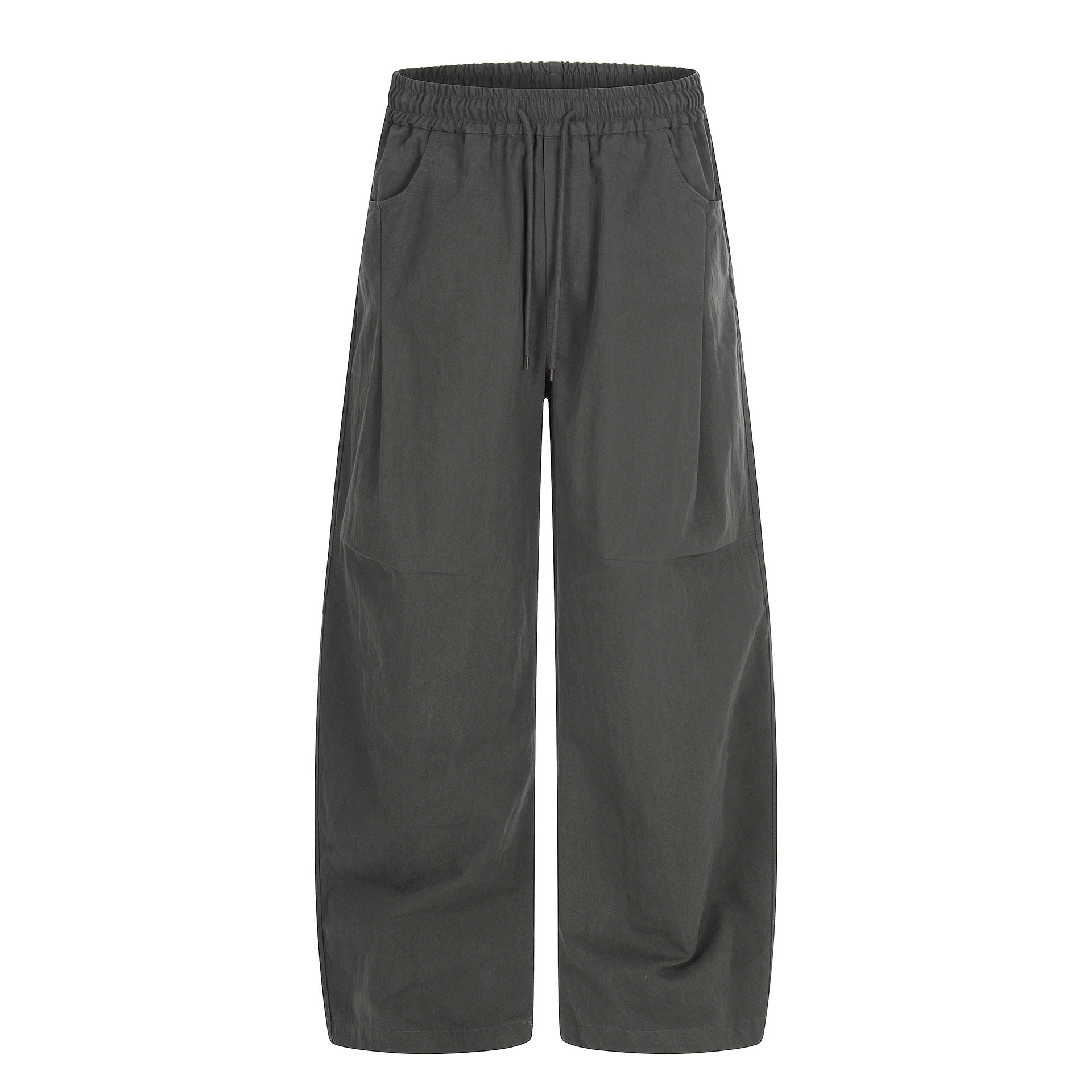Women's Wide Culotte Pants with Elastic Drawstring Waist and Large Side Pockets Chichicherry