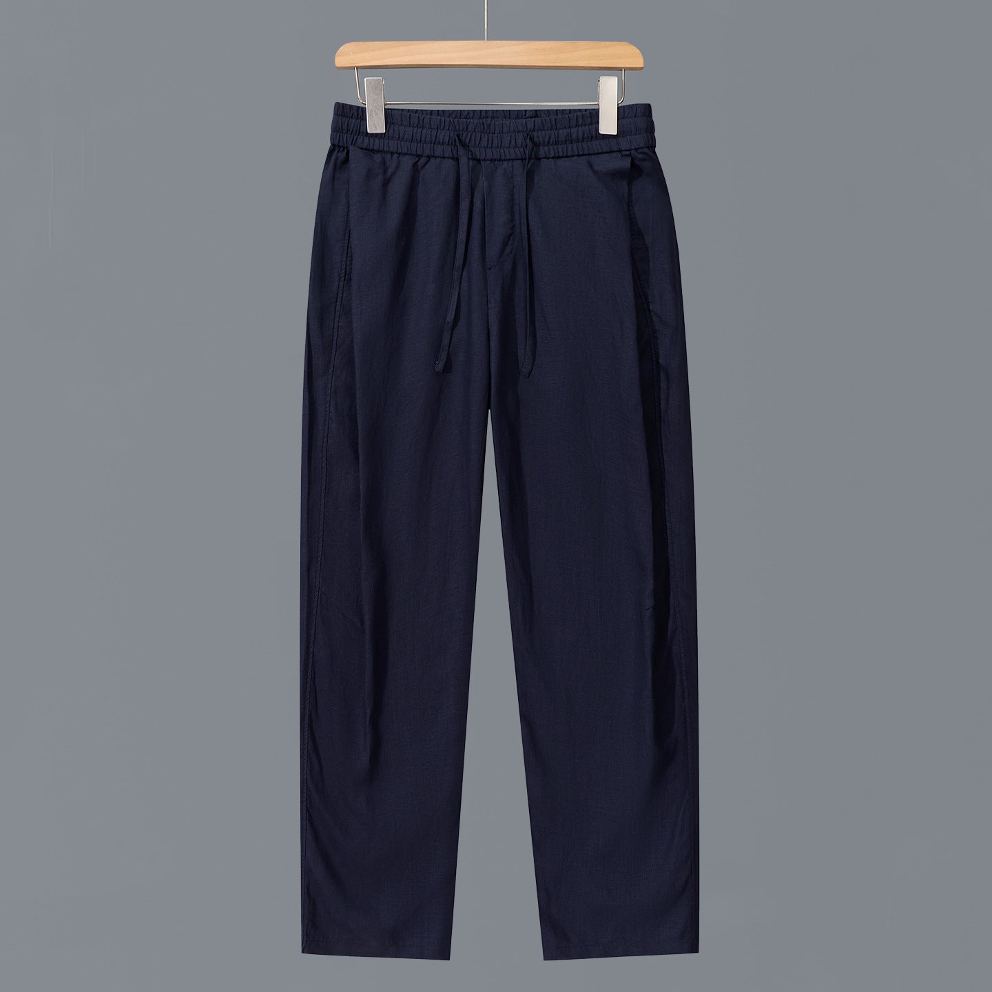 Men's linen-cotton pants with elastic waistband and drawstring Chichicherry