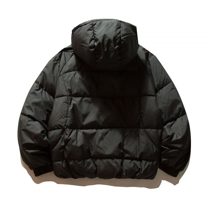 Unisex Oversize Thermo Puffer Jacket in Boxy Cut with Hood and Raglan Sleeves Chichicherry