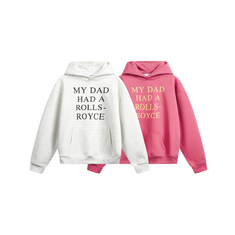 Women's hoodie with statement print and oversized cut Chichicherry