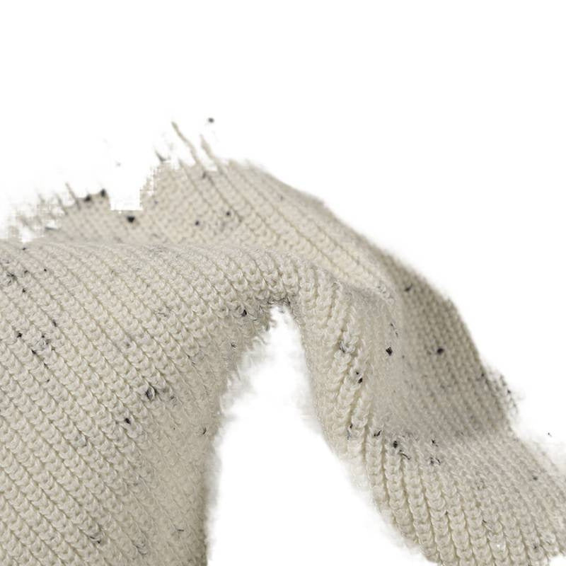Unisex Großer Rundhals‑Strickpullover aus Mélange‑Garn mit abgesenkter Schulter Chichicherry