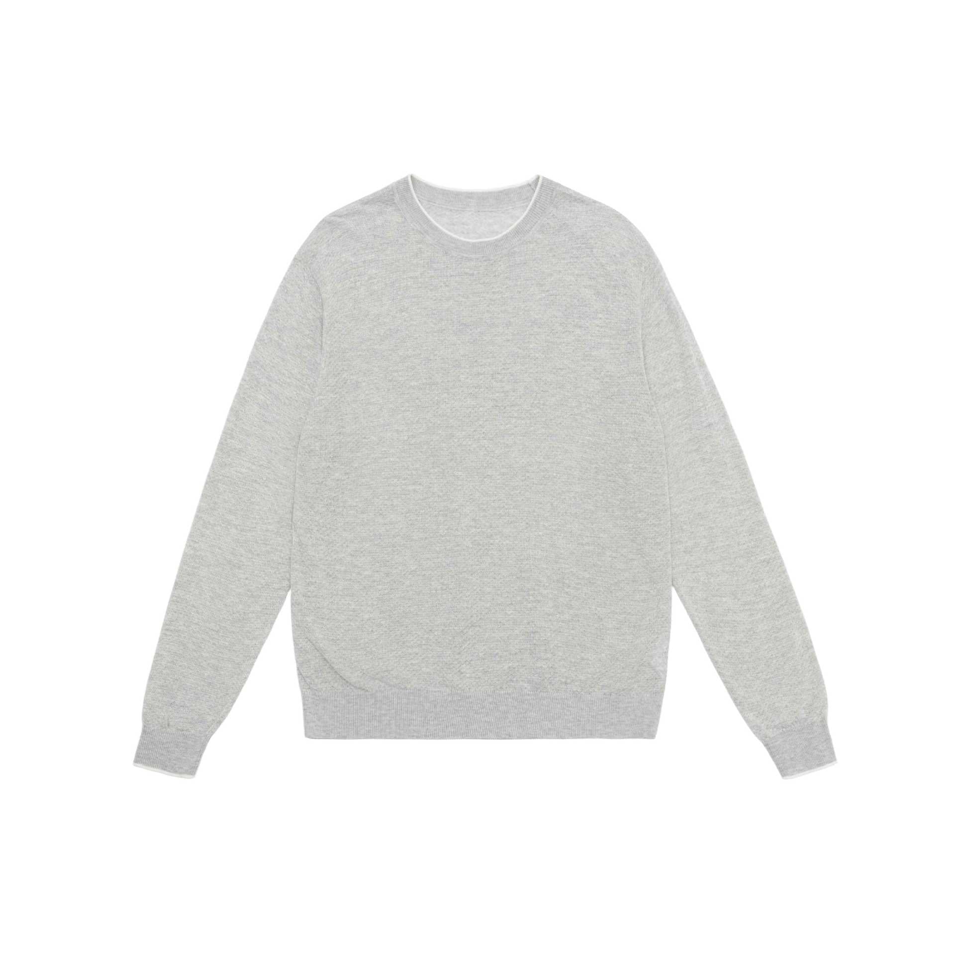 Unisex Lightweight crew neck sweater made of cotton blend with ribbed hem and raglan sleeves Chichicherry