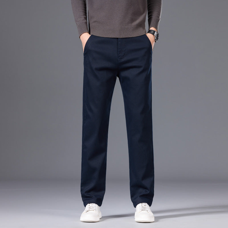 Men's classic straight cut chinos made of cotton blend with side pockets Chichicherry