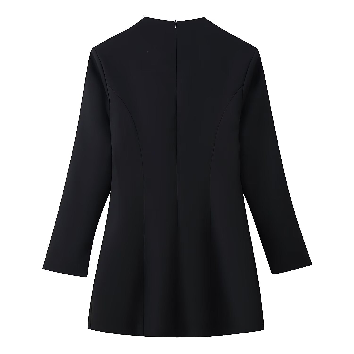 Women’s Longline Tunic with Central Keyhole and Decorative Buttons Chichicherry