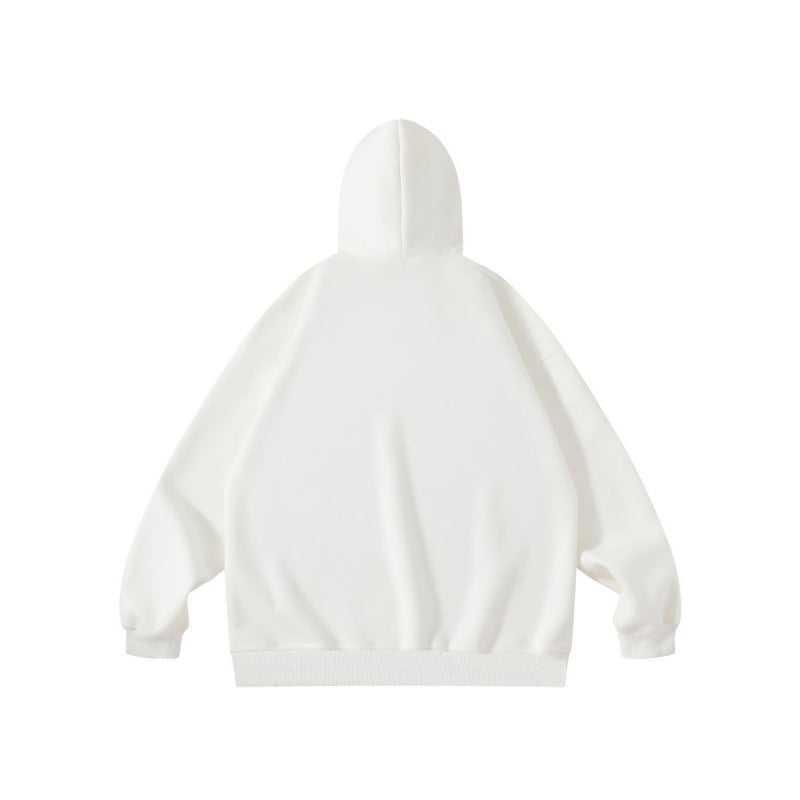 Unisex Oversize Hoodie with Kangaroo Pocket and Minimal Front Print Chichicherry