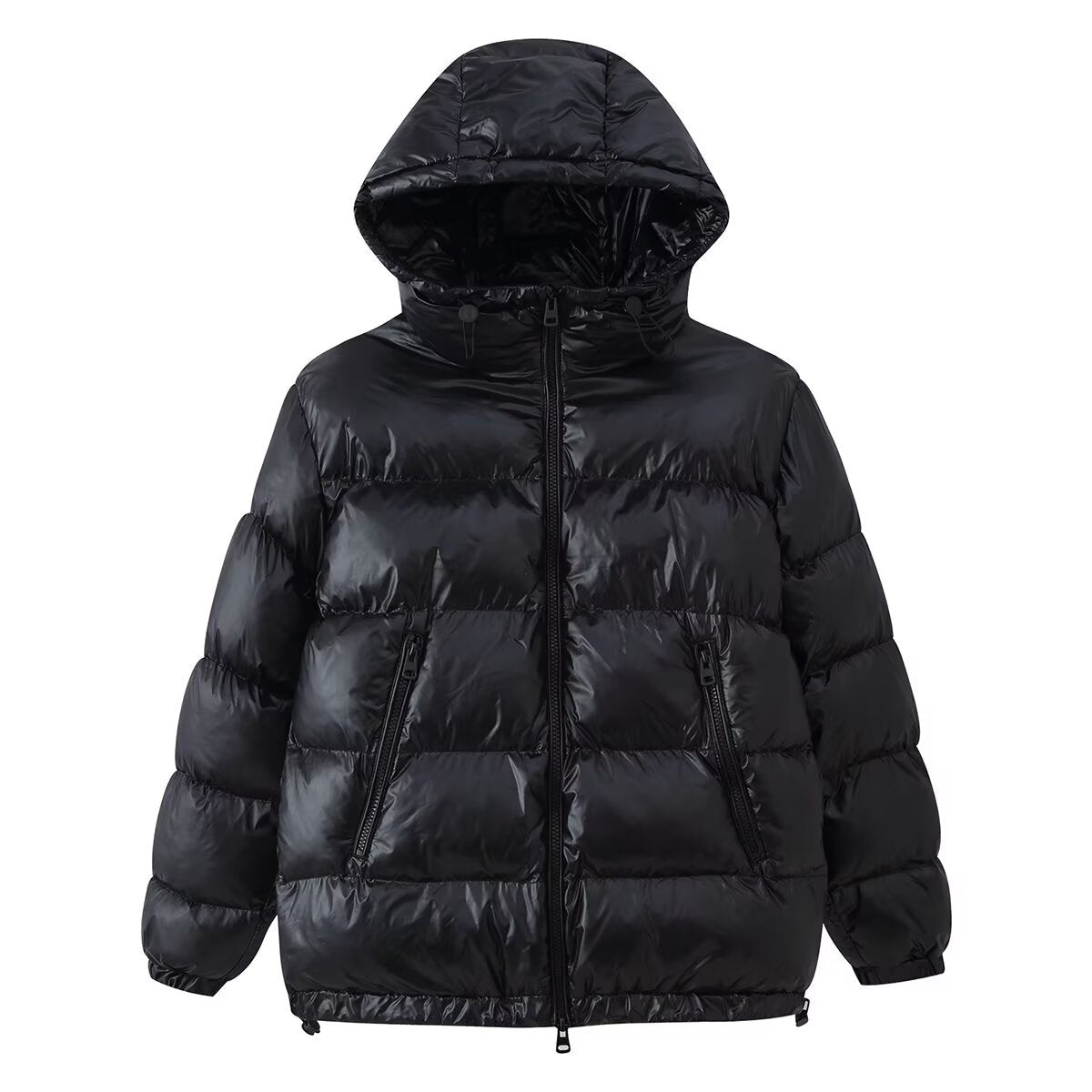 Women Quilted Oversized Thermal Jacket with Hood and Water-Repellent Surface Chichicherry