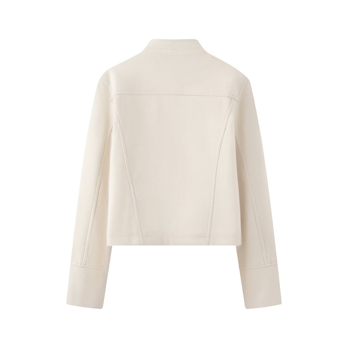 Women's short military-inspired jacket with decorative button plackets Chichicherry