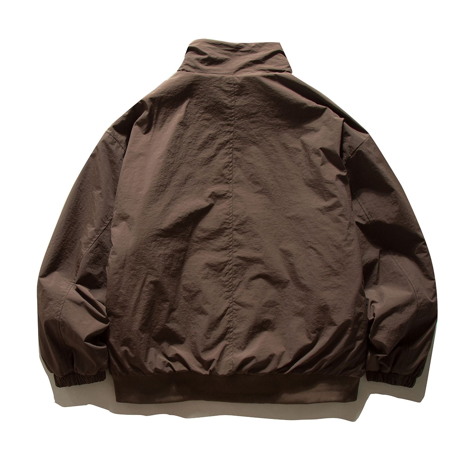 Men's short-cut thermo blouson jacket with high-collar sherpa collar Chichicherry