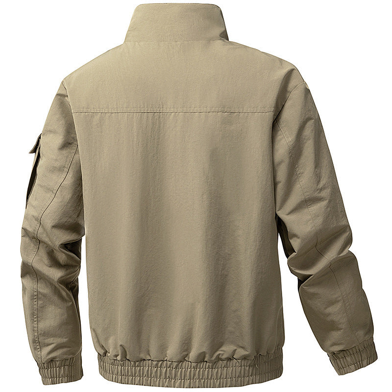 Men's technical hooded softshell jacket with adjustable hood and utility pockets Chichicherry