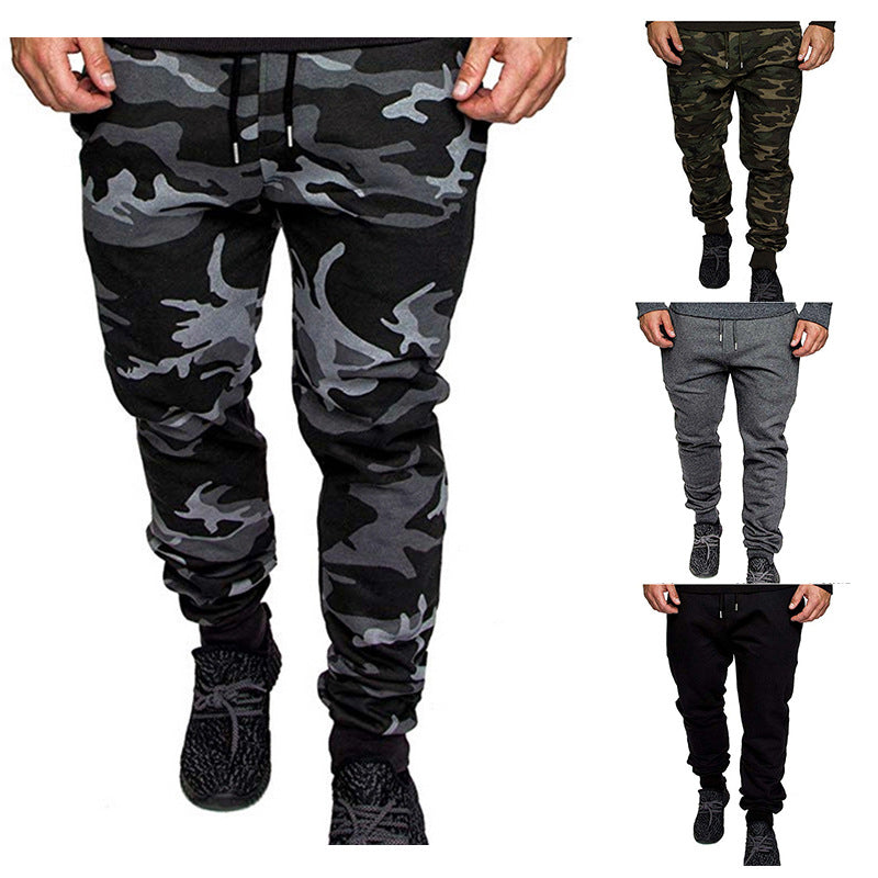 Men's Tapered Sweatpants made of cotton blend with elastic waistband, drawstring, and ribbed cuffs Chichicherry