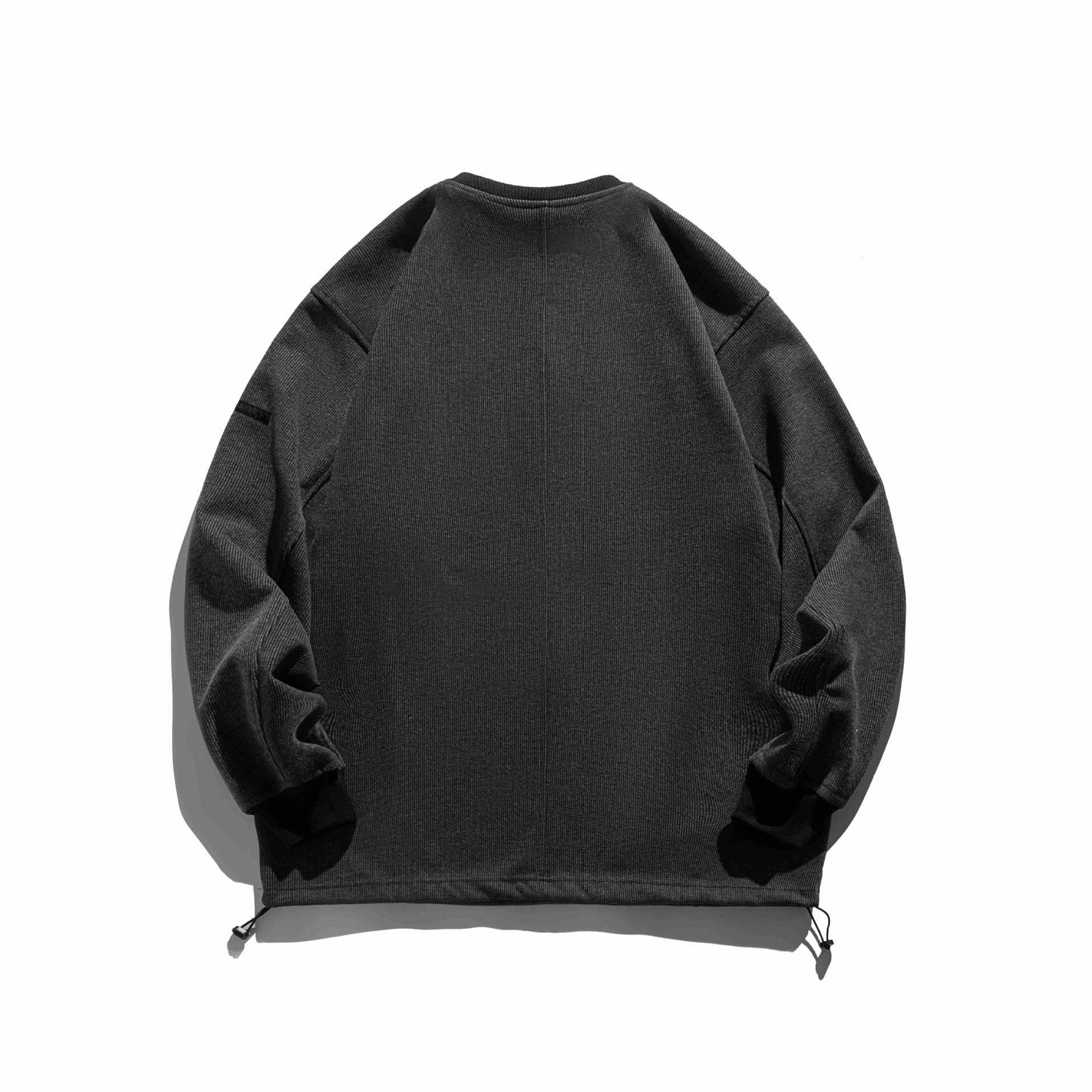 Men's ribbed sweatshirt with drawstring and raglan sleeves Chichicherry