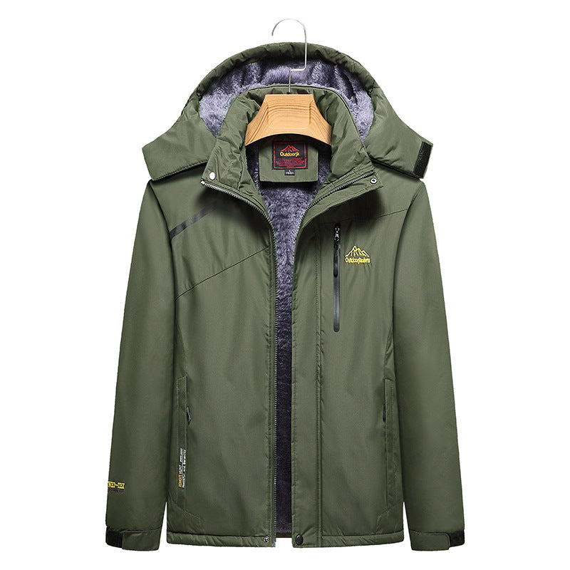 Women's Quilted Winter Jacket with Fleece Lining, Removable Hood, and Waterproof Softshell Outer Layer Chichicherry