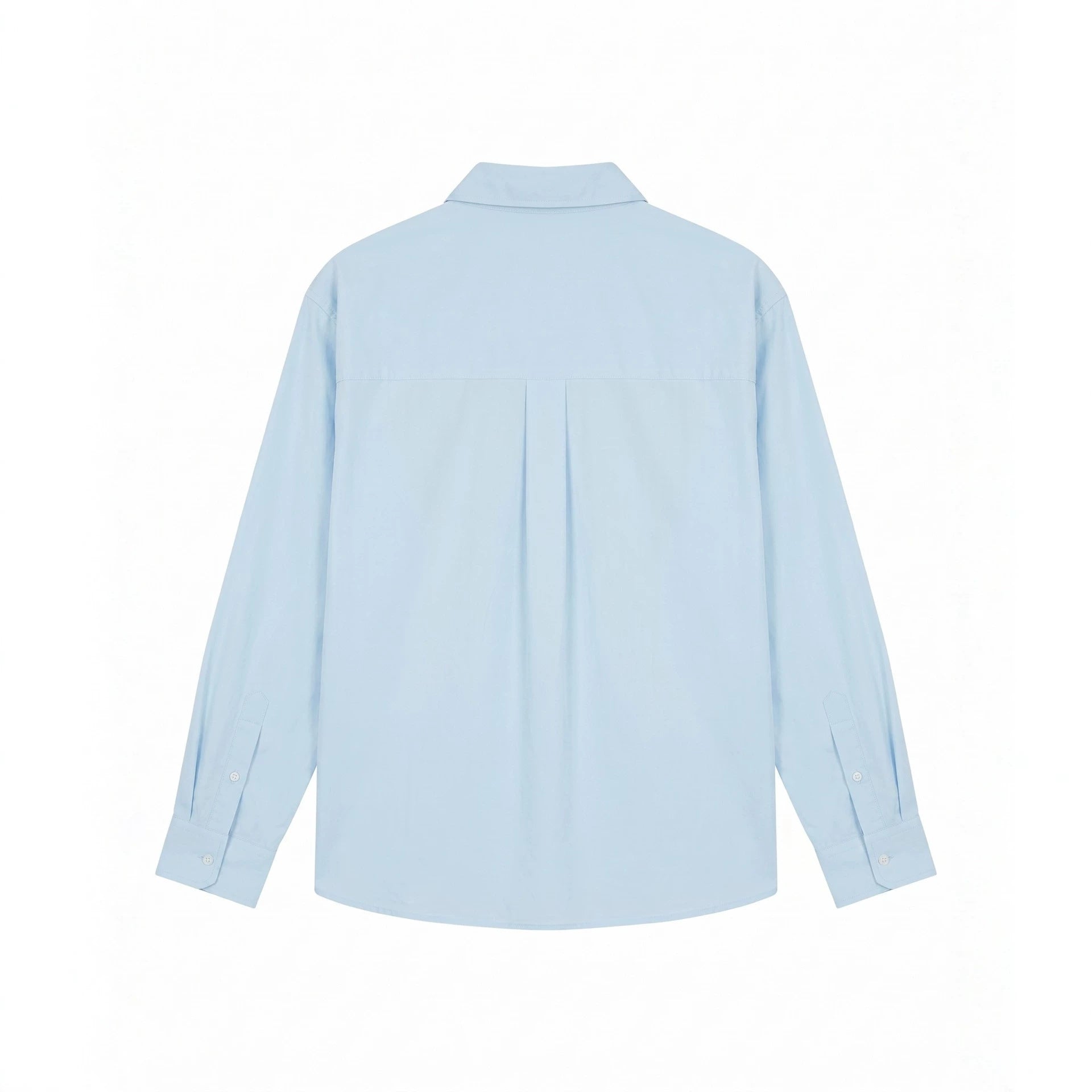 Men's Oversized Shirt with Embroidered Chest Patch and Kent Collar Chichicherry