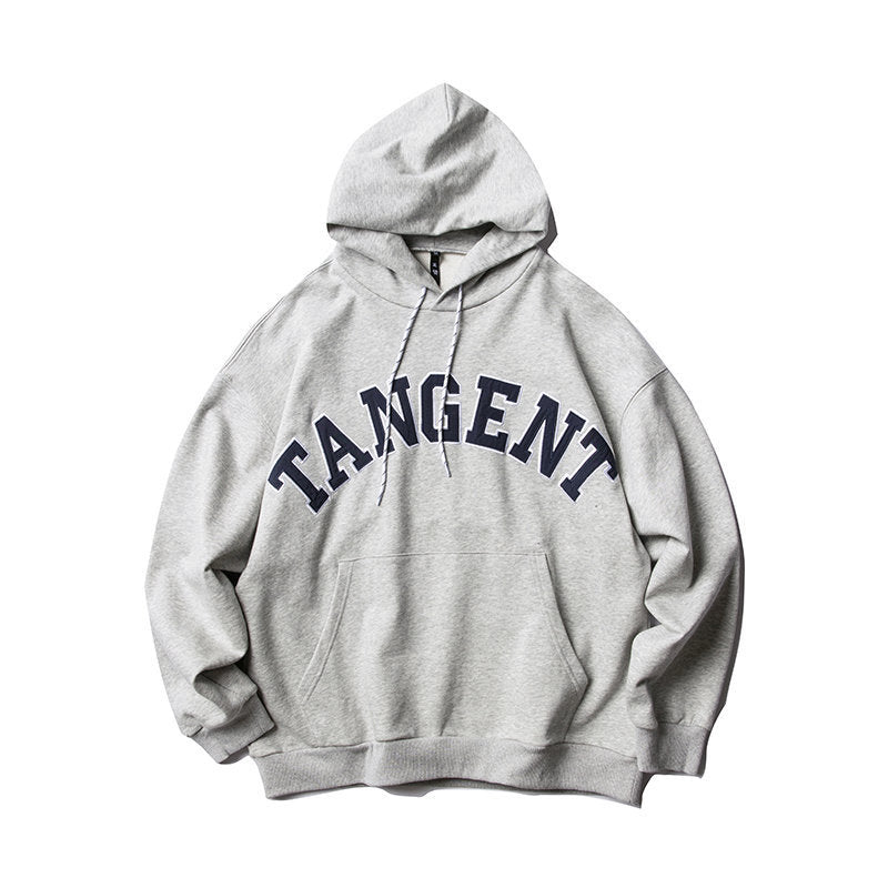 Unisex Oversized Hoodie in Collegiate Look with Kangaroo Pocket and Contrast Drawstring Chichicherry