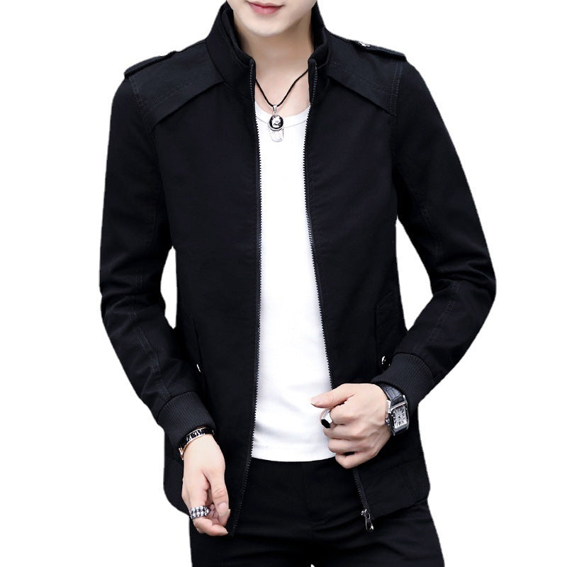 Men's Suede Look Bomber Jacket with Teddy Fleece Lining and Epaulettes Chichicherry
