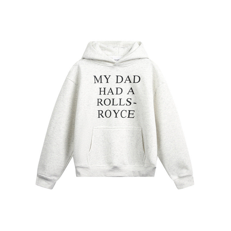Women's hoodie with statement print and oversized cut Chichicherry