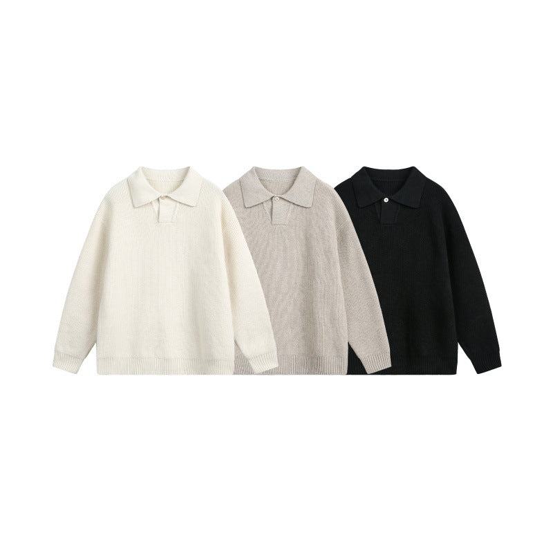 Women’s chunky knit polo with Kent collar and oversized silhouette Chichicherry