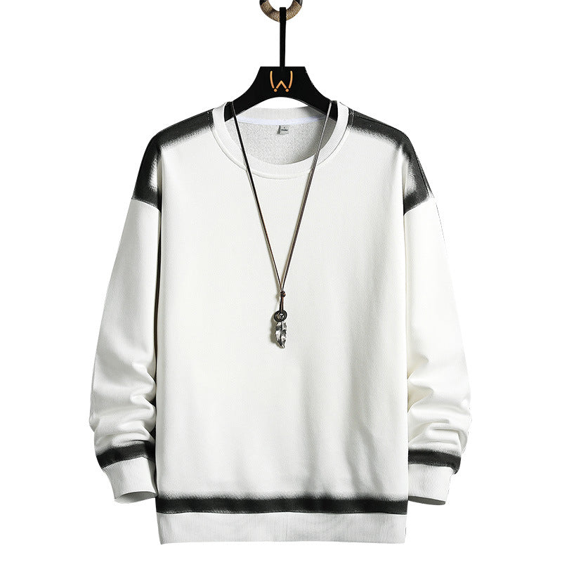 Men's Oversized Sweatshirt with subtle gradient trim and round neck