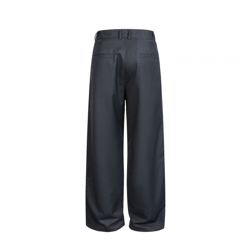 Women's Wide Cargo Pants with Checked Pattern Inserts and Decorative Button Plackets Chichicherry