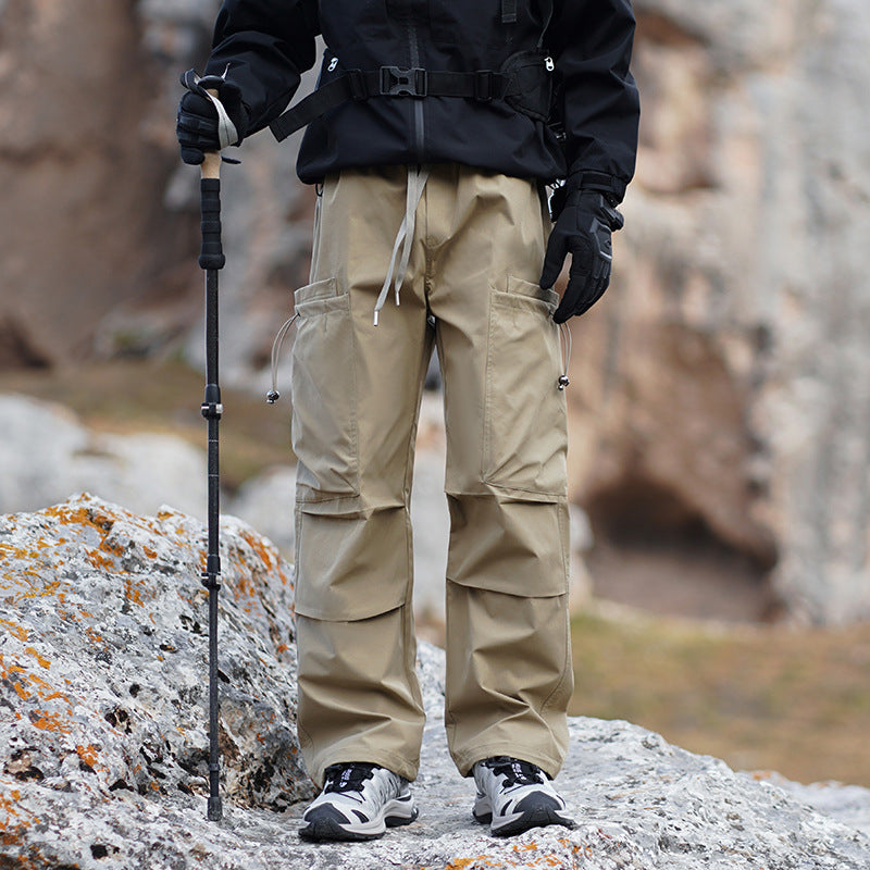 Men's outdoor cargo pants with reinforced knees, water-repellent and breathable Chichicherry