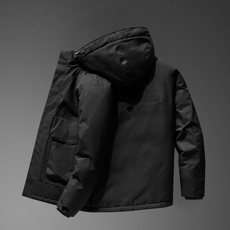 Men's Technical Parka with Waterproof Softshell Outer Shell and Quilted Thermal Insulation Chichicherry