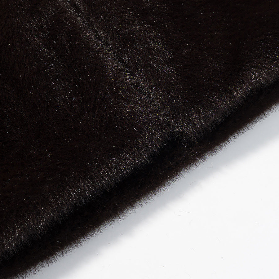 Ladies Short-Cut Faux Fur Bolero with 3/4 Sleeves Chichicherry