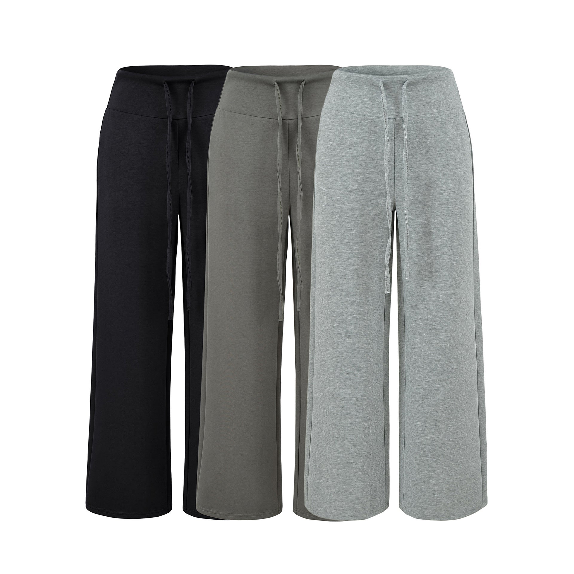 Women's Culotte Lounge Pants with High Comfort Waistband and Drawstring
