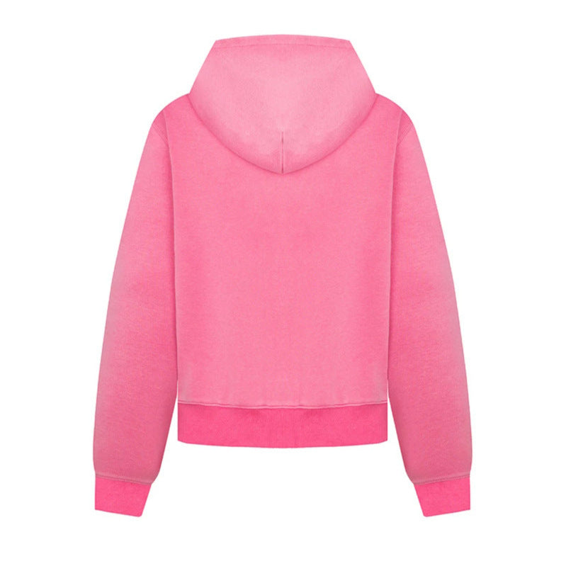 Ladies hooded sweat jacket in military style with decorative cords and metal buttons Chichicherry