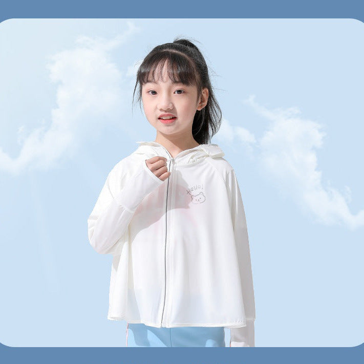 Women Breathable Sports Jacket with UV Protection and Hood Chichicherry