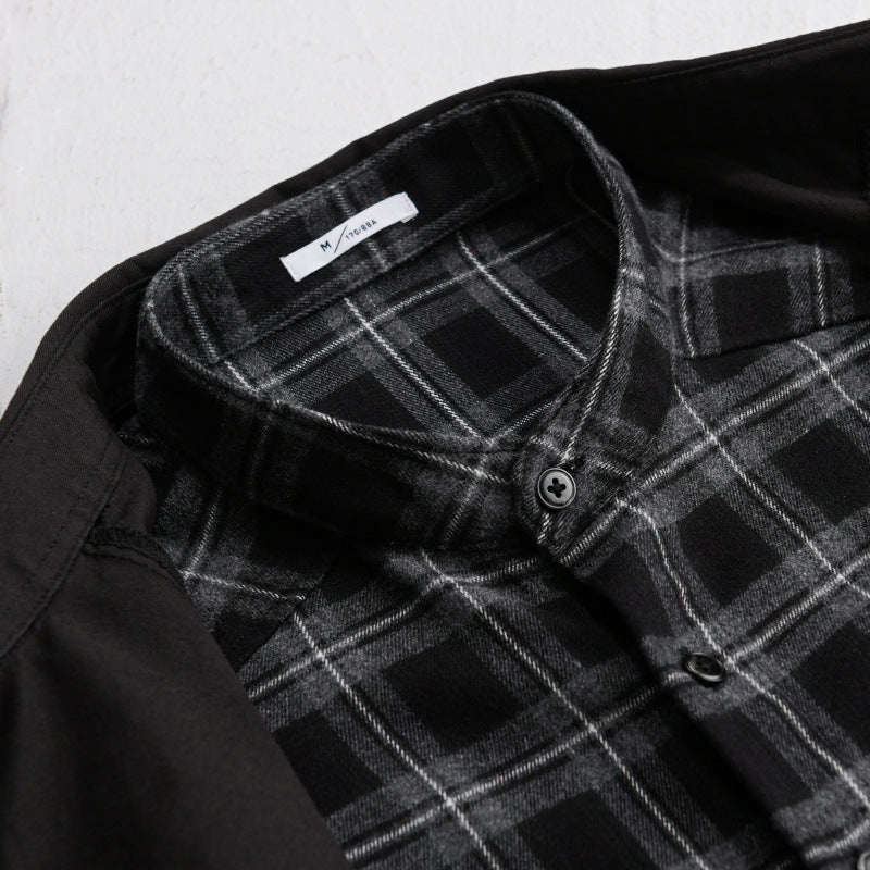 Men's Overshirt Jacket with Checked Thermal Lining Chichicherry