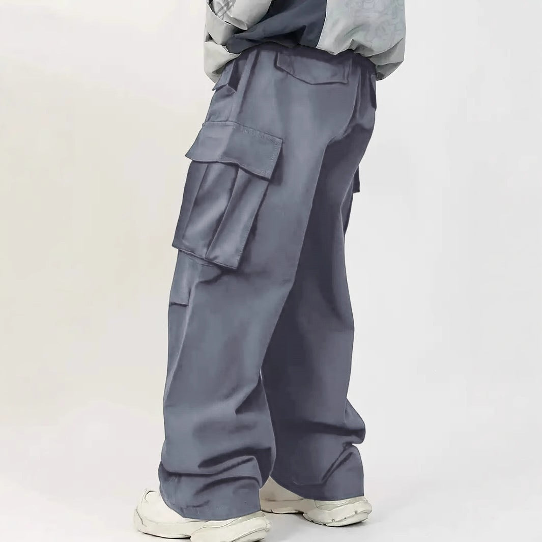 Men's Loose Utility Cargo Pants with Multi-Function Pockets & Casual Baggy Fit Chichicherry