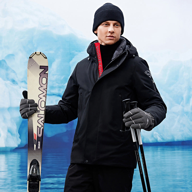 Men's windproof and breathable softshell parka with hood Chichicherry