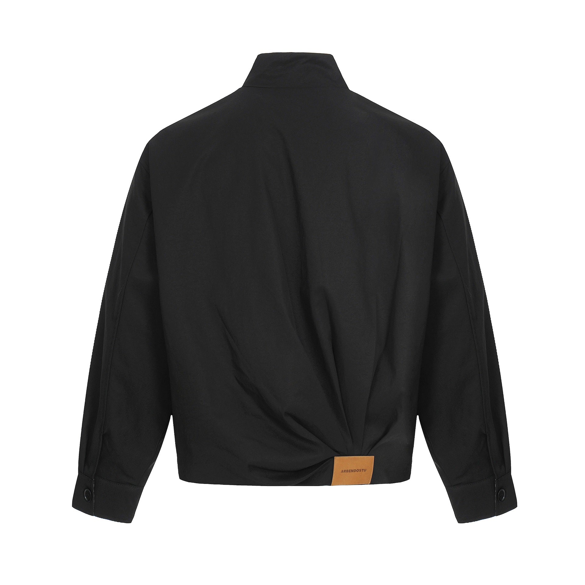 Men's Lightweight Windbreaker Blouson with Funnel Neck and Concealed Zippers Chichicherry