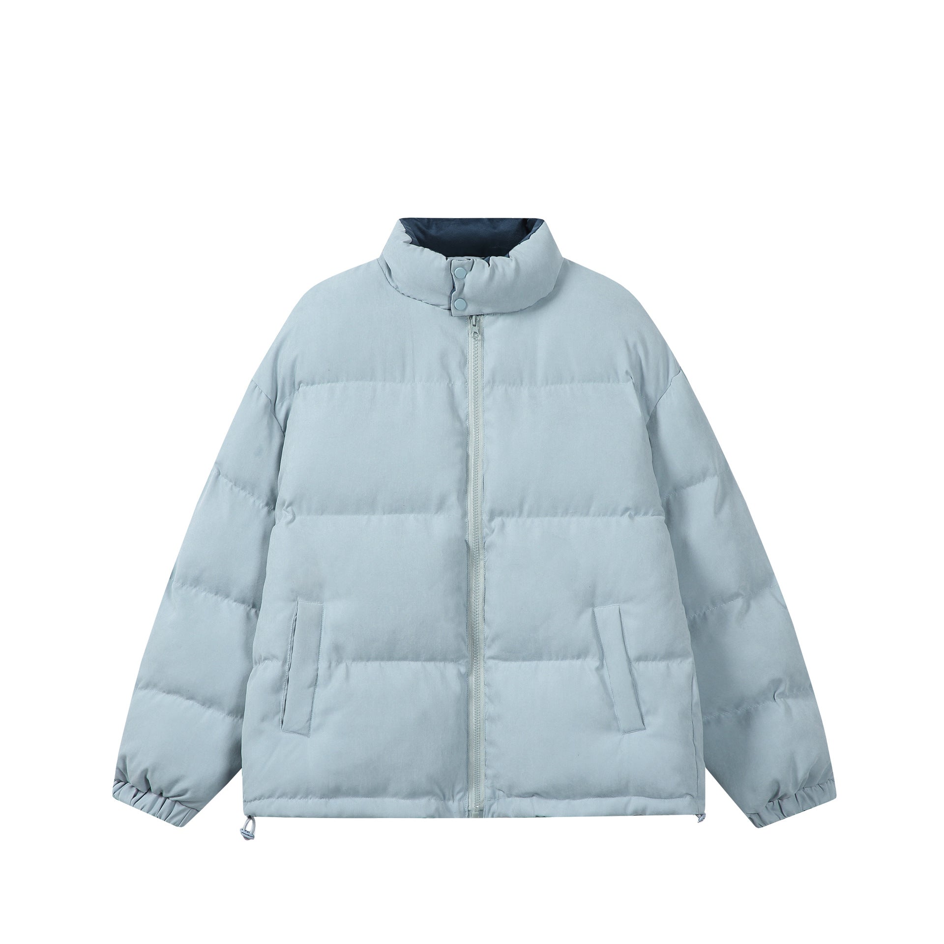 Women's Padded Boxy Quilted Jacket with High Stand-Up Collar Chichicherry