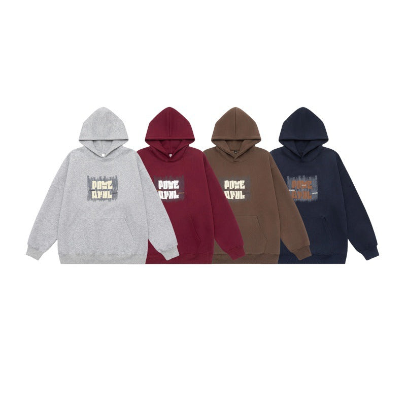Unisex Oversized Hoodie with Kangaroo Pocket and Distinctive Front Print Chichicherry