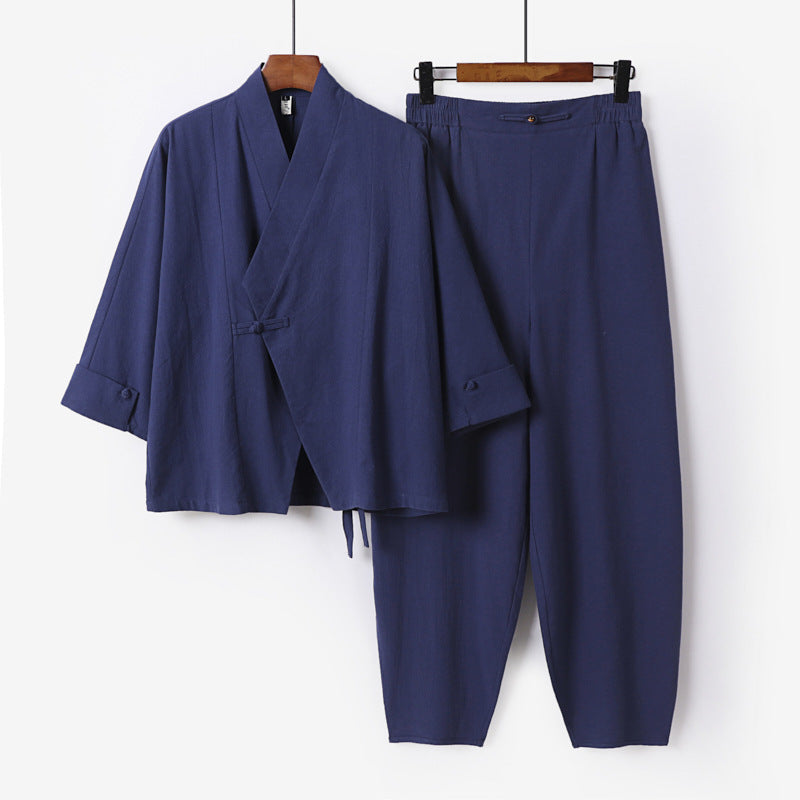 Men's Kimono Jackets and Harem Pants Set Chichicherry