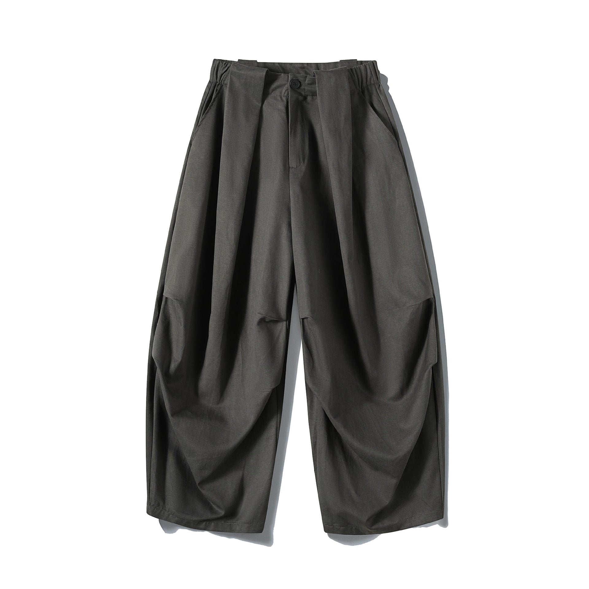 Women's Wide Culotte Pants with High Waist, Pleat Detail and Utility Panel Chichicherry
