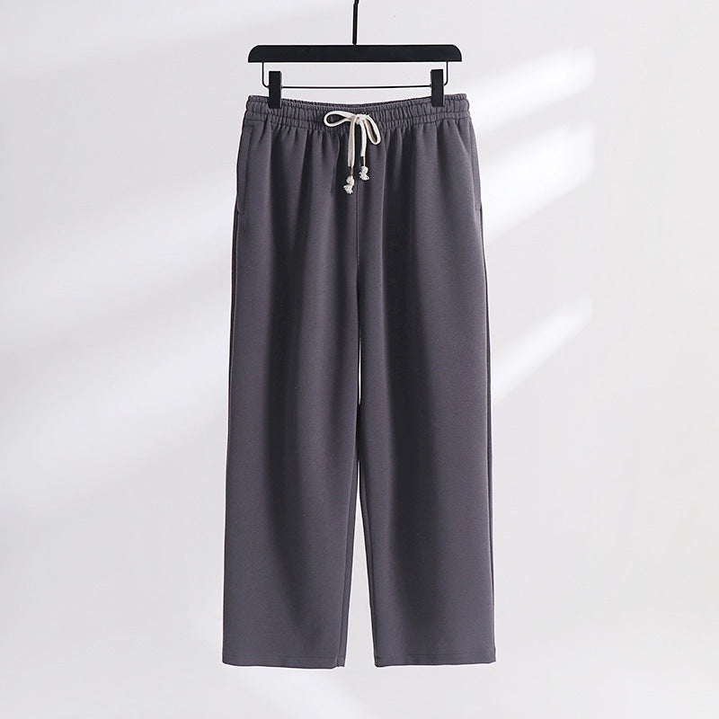 Unisex Padded Fleece Jogging Pants with Elastic Waistband Drawstring and Slim Ankle Cuff Chichicherry