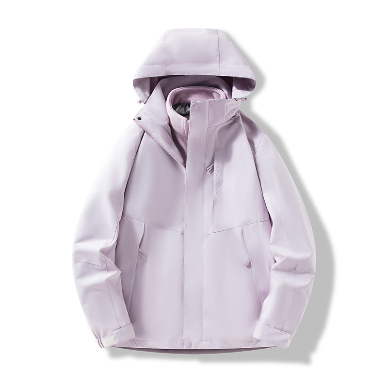 Men's Minimalistic City Outdoor Jacket with Welded Seams, Adjustable Hood and Thermo Lining Chichicherry