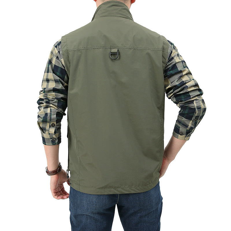 Men's Angler and Photography Vest with Versatile Pockets and Practical Closure Chichicherry