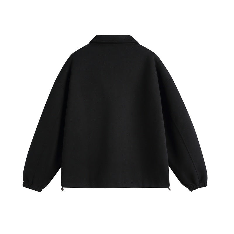Unisex Casual Polo Sweatshirt with open Kent collar, Oversized cut and front pockets Chichicherry