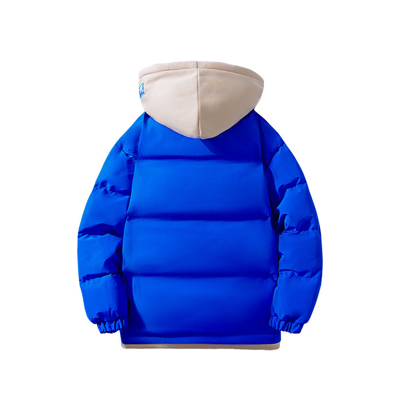 Women's two-layer quilted hooded jacket with contrasting hood, drawstring and elastic cuffs Chichicherry