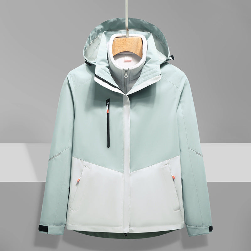 Men's Softshell Outdoor Jacket with Hood, windproof and waterproof Chichicherry