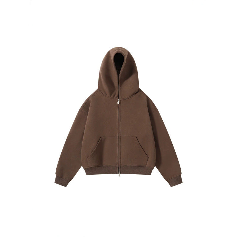 Unisex Oversize Hoodie with full zip and kangaroo pockets made of cotton fleece Chichicherry
