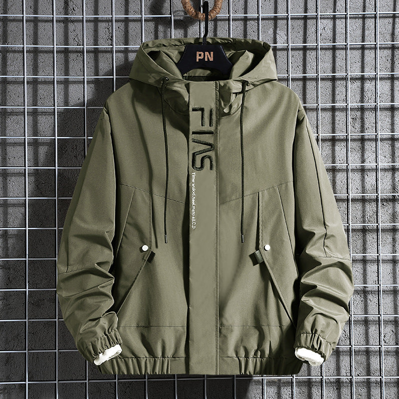 Men's Hooded Field Parka with Concealed Zipper Placket, Teddy Fleece Sleeve Lining and Multifunctional Pockets Chichicherry